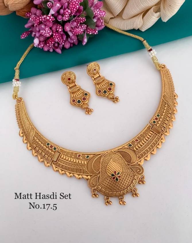 Stylish Jewellery Designer Matte Set Catalog
